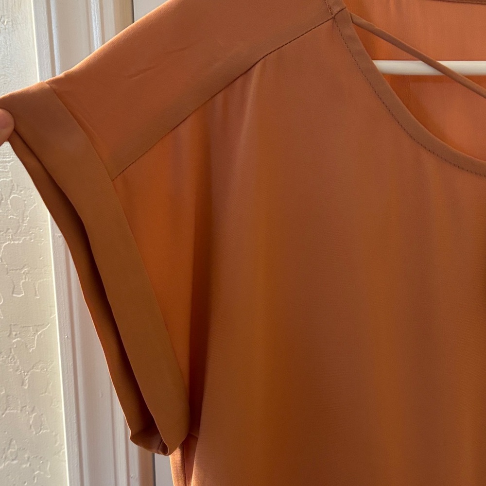 Express Women's Terracotta Blouse - Picture 3 of 3
